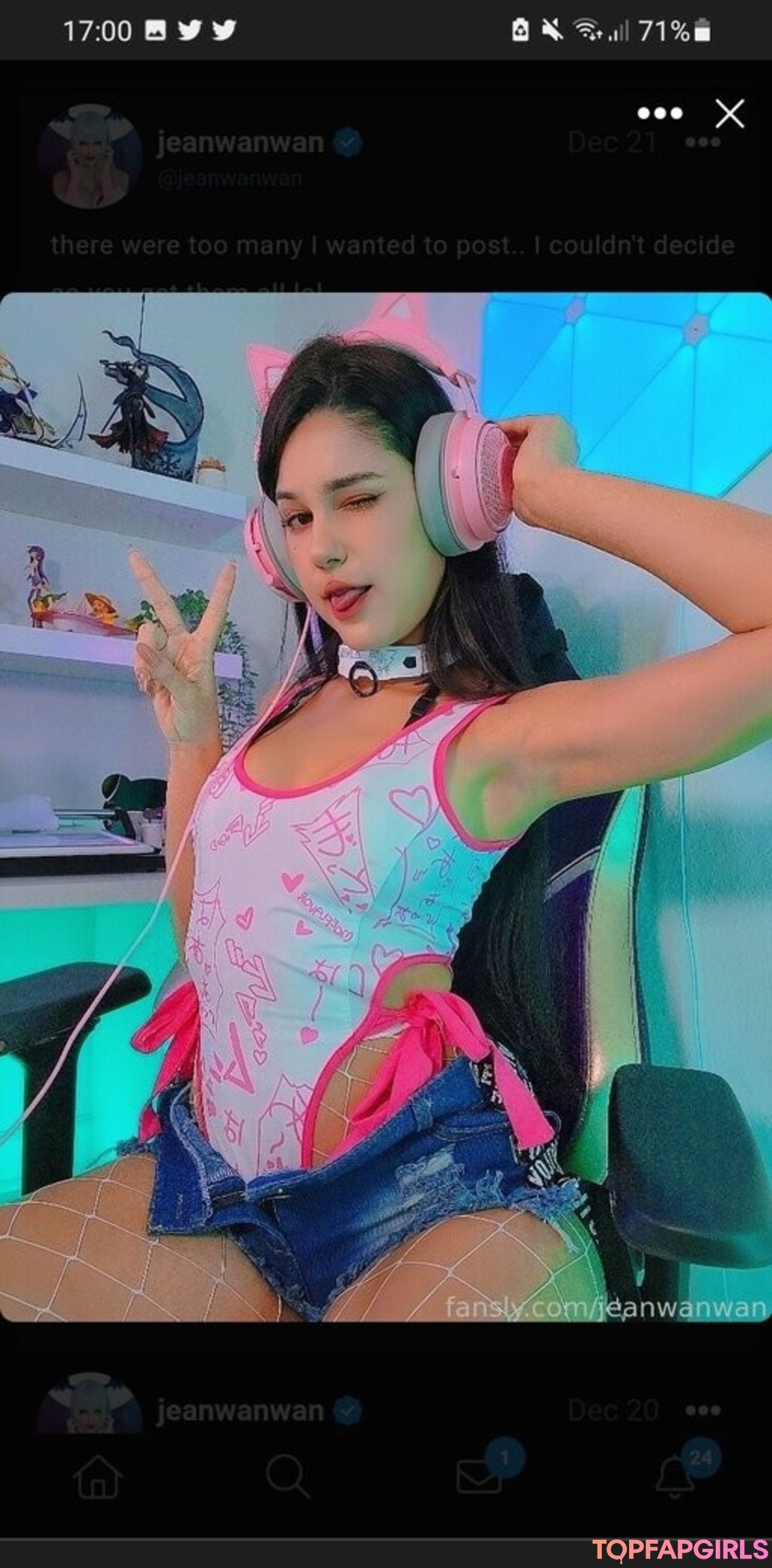 Foto desnuda filtrada de OnlyFans de Jeanwanwan #2440