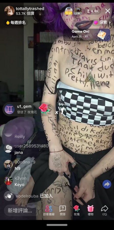 Foto desnuda filtrada de OnlyFans de Tottallytrashed