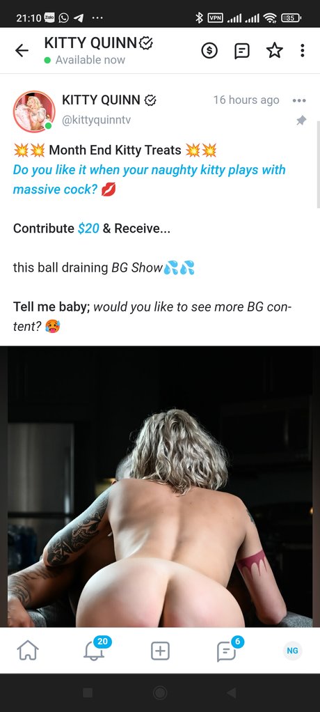 Foto desnuda filtrada de OnlyFans de Kitty Quinn