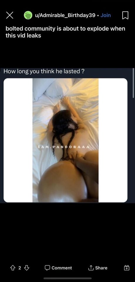 Foto desnuda filtrada de OnlyFans de Iampandoraaa